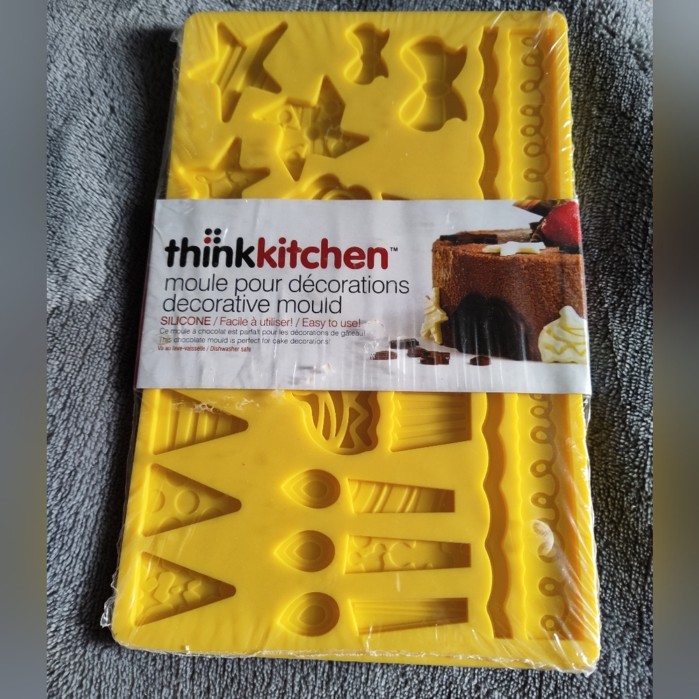 Think Kitchen Silicone Mould for Chocolate or Cake Decorating, NWOT